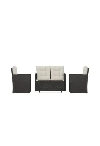 vidaxl_319196_muebles_de_jardín_con_cojines_4_piezas_fabricados_de_ratan_sintético_y_acero_en_color_negro_y_blanco_crema_0