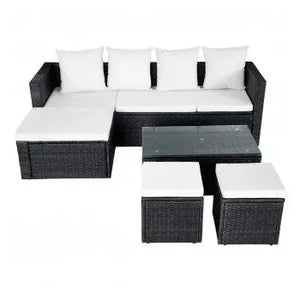 vidaxl_42586_conjunto_de_muebles_de_exterior_4_piezas_de_acero_y_ratán_sintético_negro_con_cojines_blancos_3