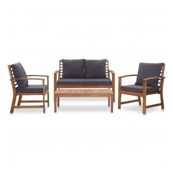 vidaxl_47284_conjunto_de_jardín_de_4_piezas_de_mesa_con_banco_y_sillas_de_acacia_y_cojines_gris_oscuro_1